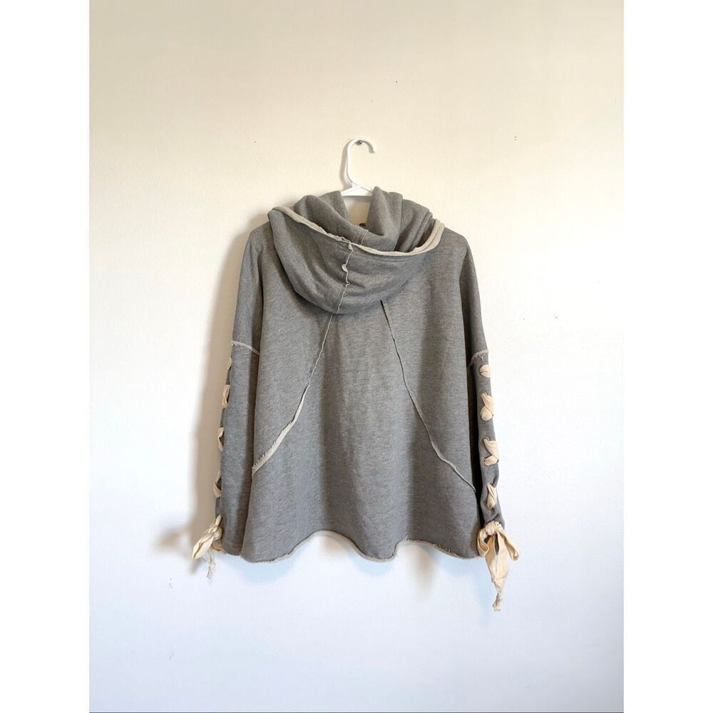 POL Lace Up Cowl Neck Hoodie - Picture 3 of 5